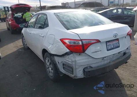 2016 Toyota Corolla L из США, поврежденный, VIN 5YFBURHE9GP519081